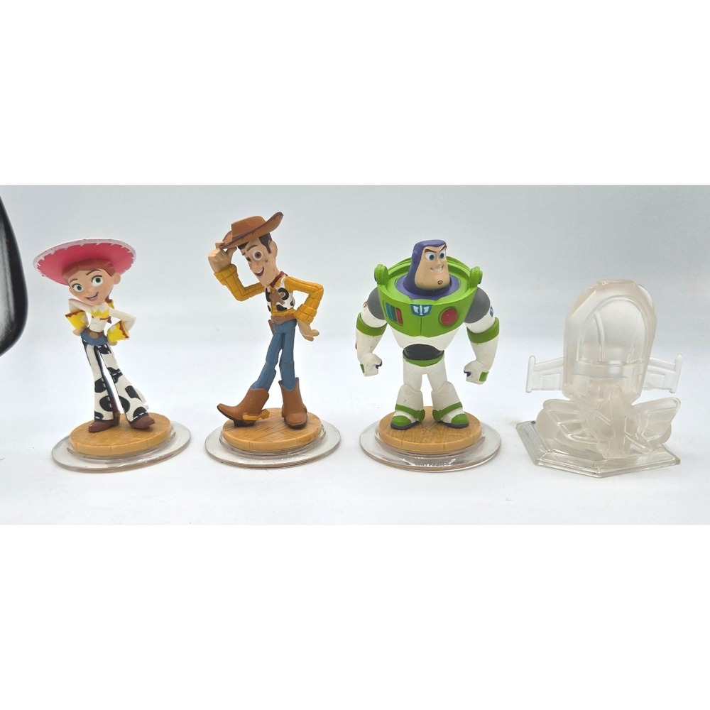 Disney Infinity Figures: Toy Story Woody, Jessie, Buzz Lightyear, Toy‎ Box